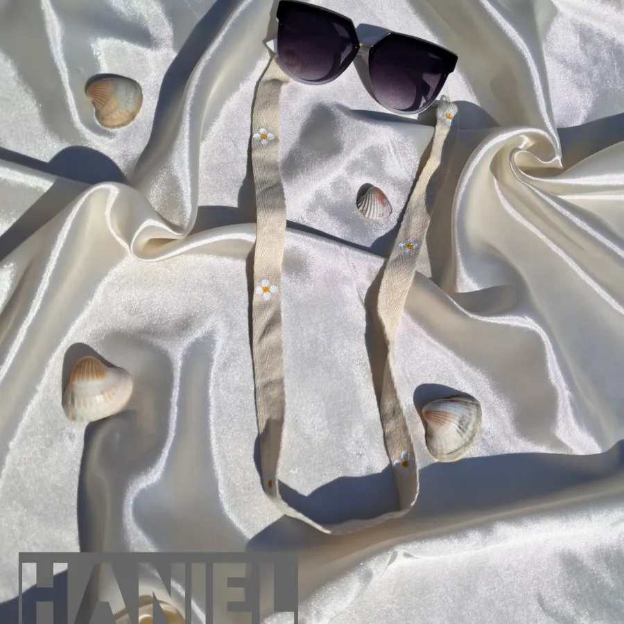 بند عینک پارچه ای مدل گل