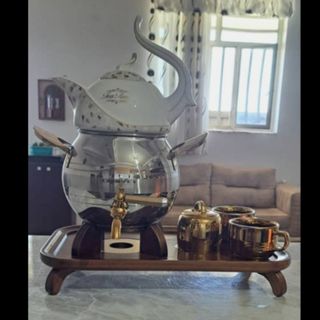 کتری قوری و سینی و فنجان