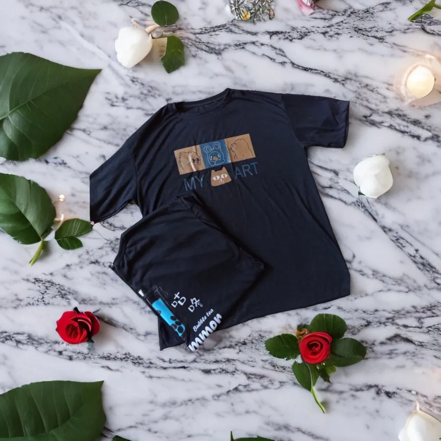 تیشرت لانگ چاپی