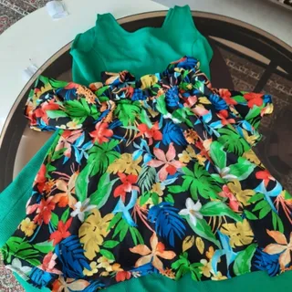 لباس سبز دخترانه