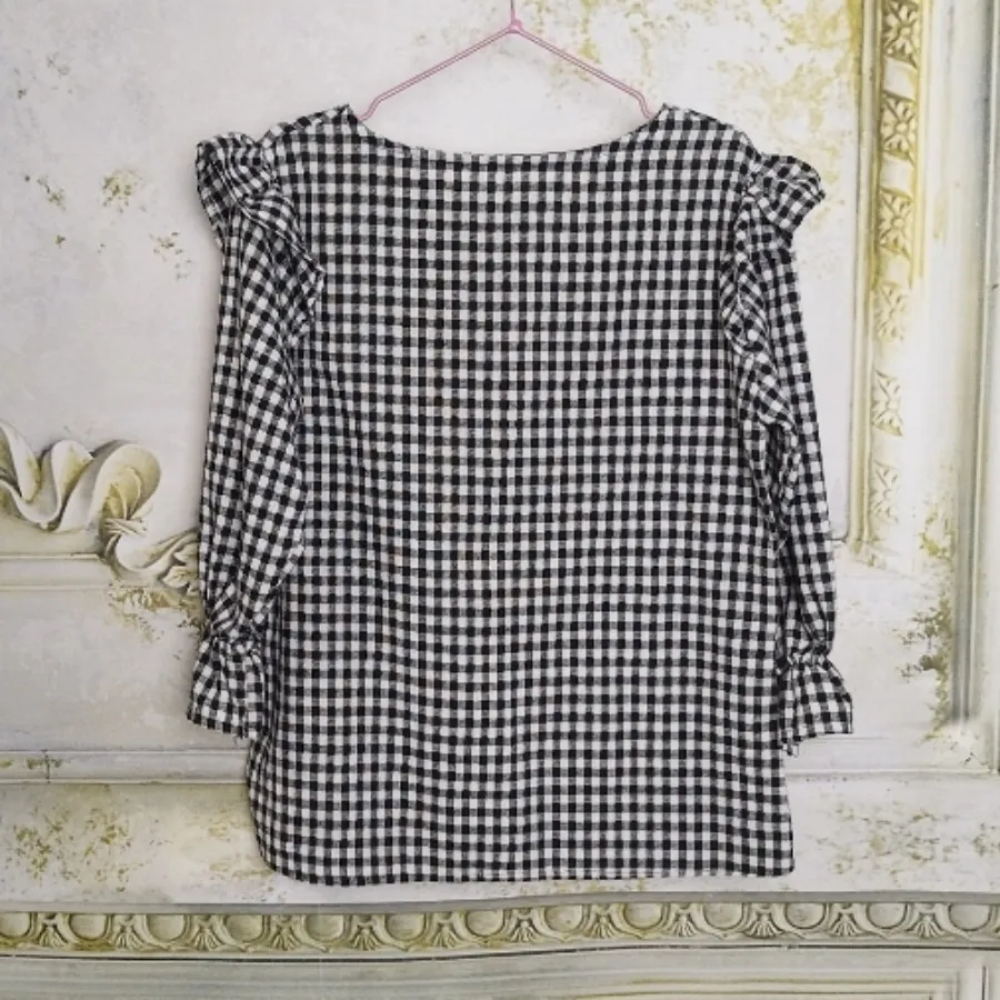 شومیز نخی چهارخونه خاص