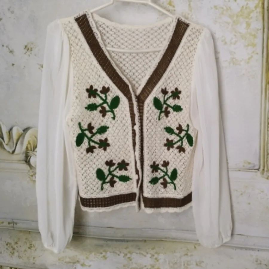 شومیز قلاب بافی