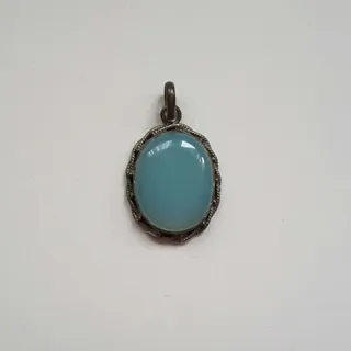 آویز عقیق نقره