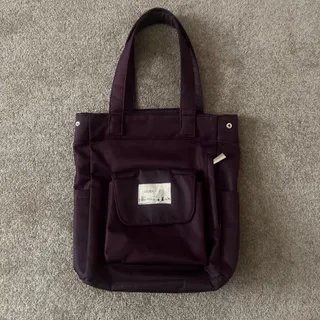 کیف جادار بادمجونی