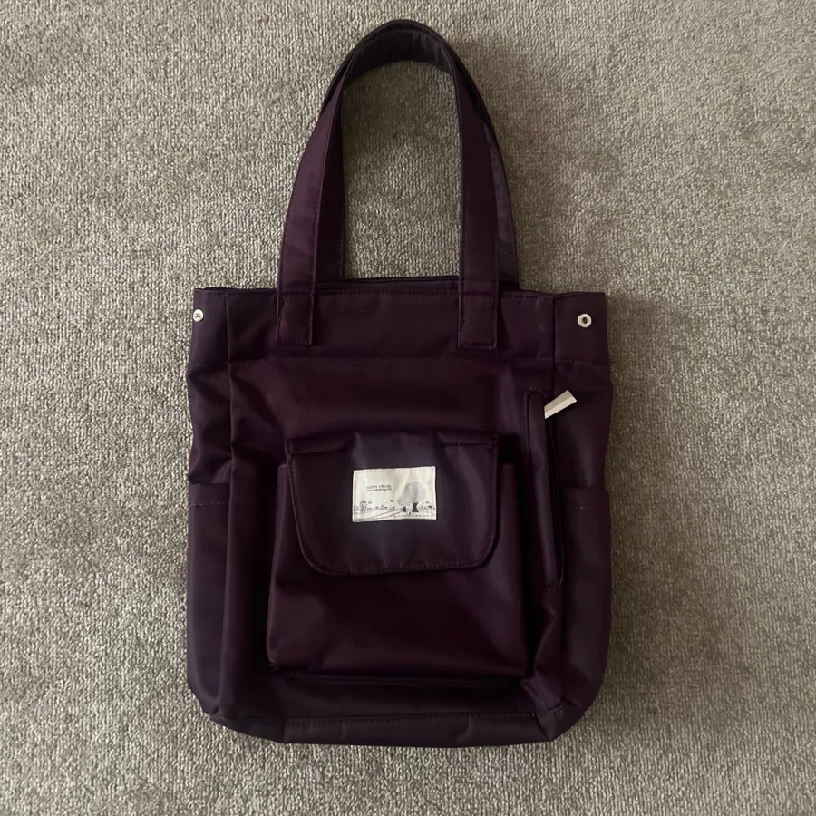 کیف جادار بادمجونی