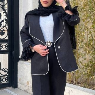 مانتو ژاکارد لمه