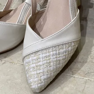 کفش کرم پاشنه کوتاه