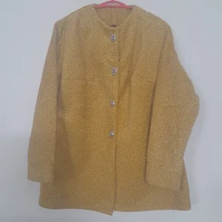 کت زمستانی زرد خردلی