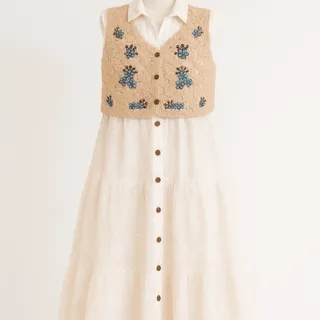 پیراهن خامه دوزی