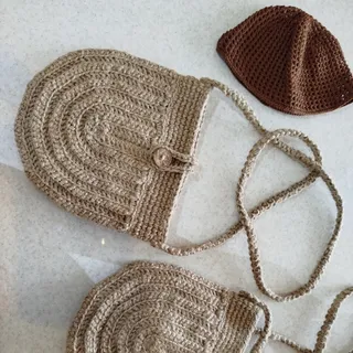 کیف کنفی دستبافت