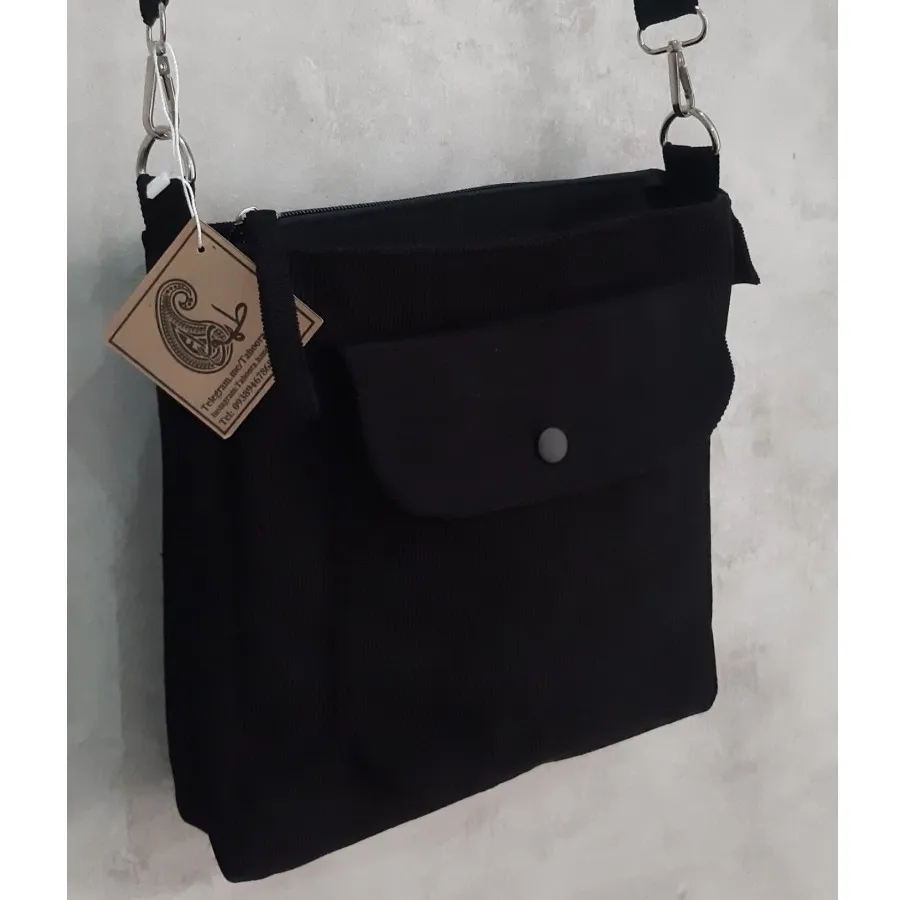 کیف دوشی مخمل کبریتی