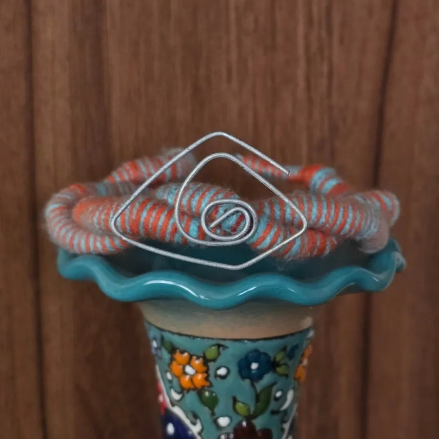 دستبند بنگل طرح چشم زمین