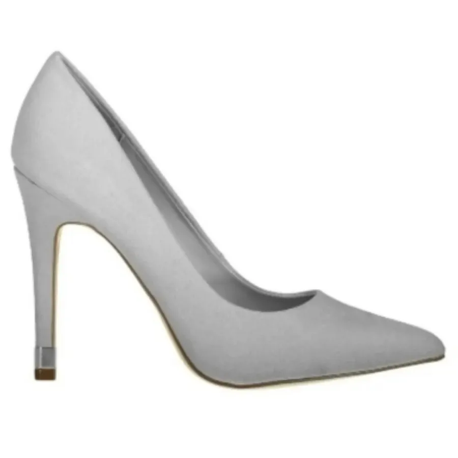 کفش طوسی پاشنه دار زنانه