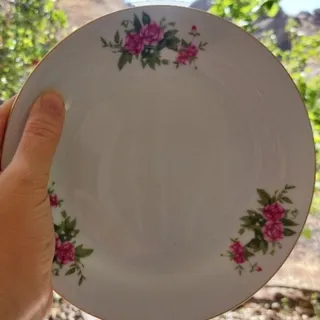 بشقاب گلسرخی قدیمی