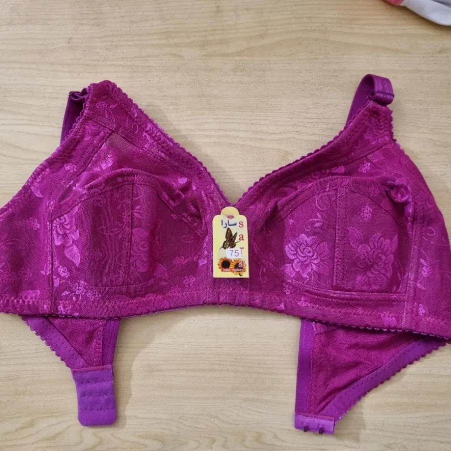 سوتین نخی سرخ آبی