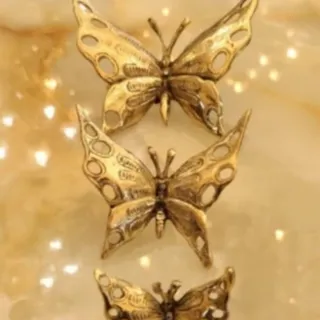 دیوار کوب برنزی پروانه