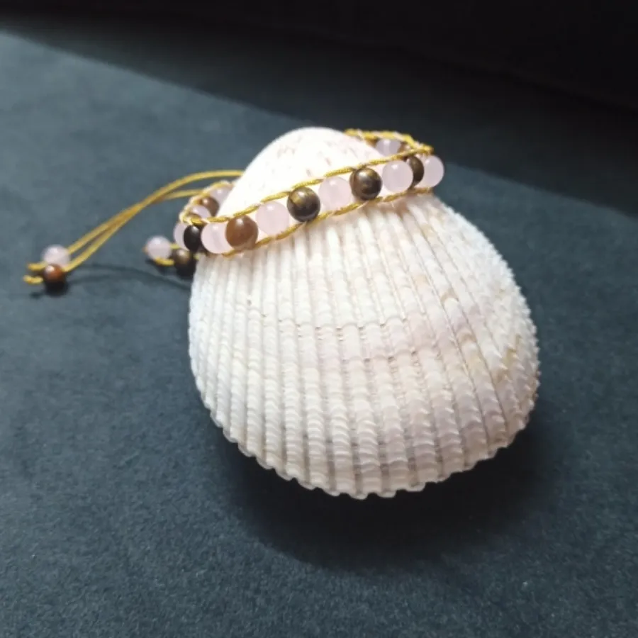 دستبند بافت و سنگ