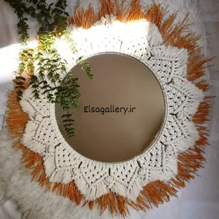 آینه دکوراتیو مکرومه