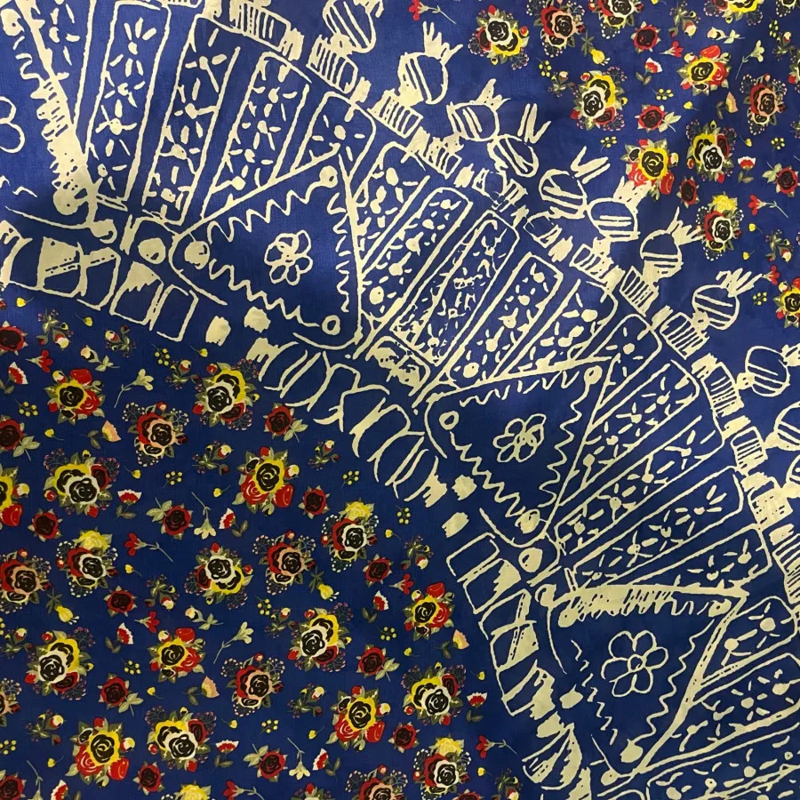 روسری قوارداره دوردوزی