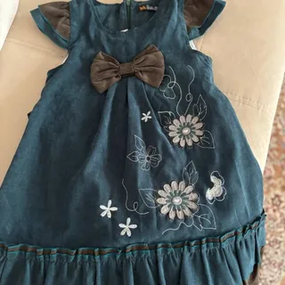 پیراهن مخمل دخترانه