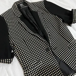 کت تک مشکی سفید