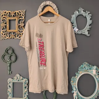 تیشرت نخی کرمی اروپایی