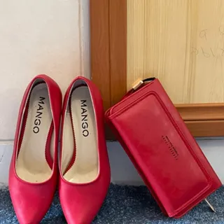 کیف و کفش مانگو قرمز