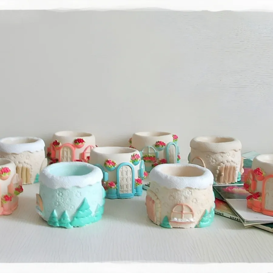 گلدان بتنی فانتزی