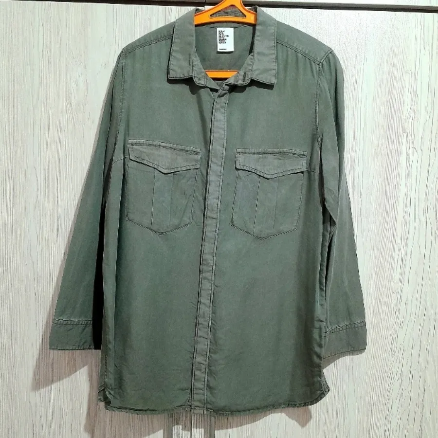 شومیز سبز زیتونی