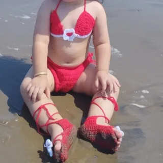 ست لباس دخترانه ساحلی