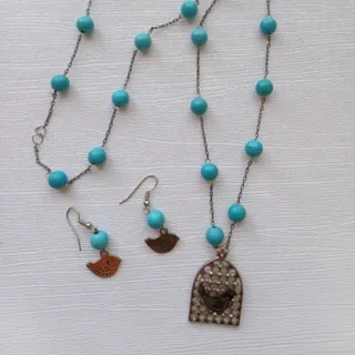 ست گردنبند مرغ آمین