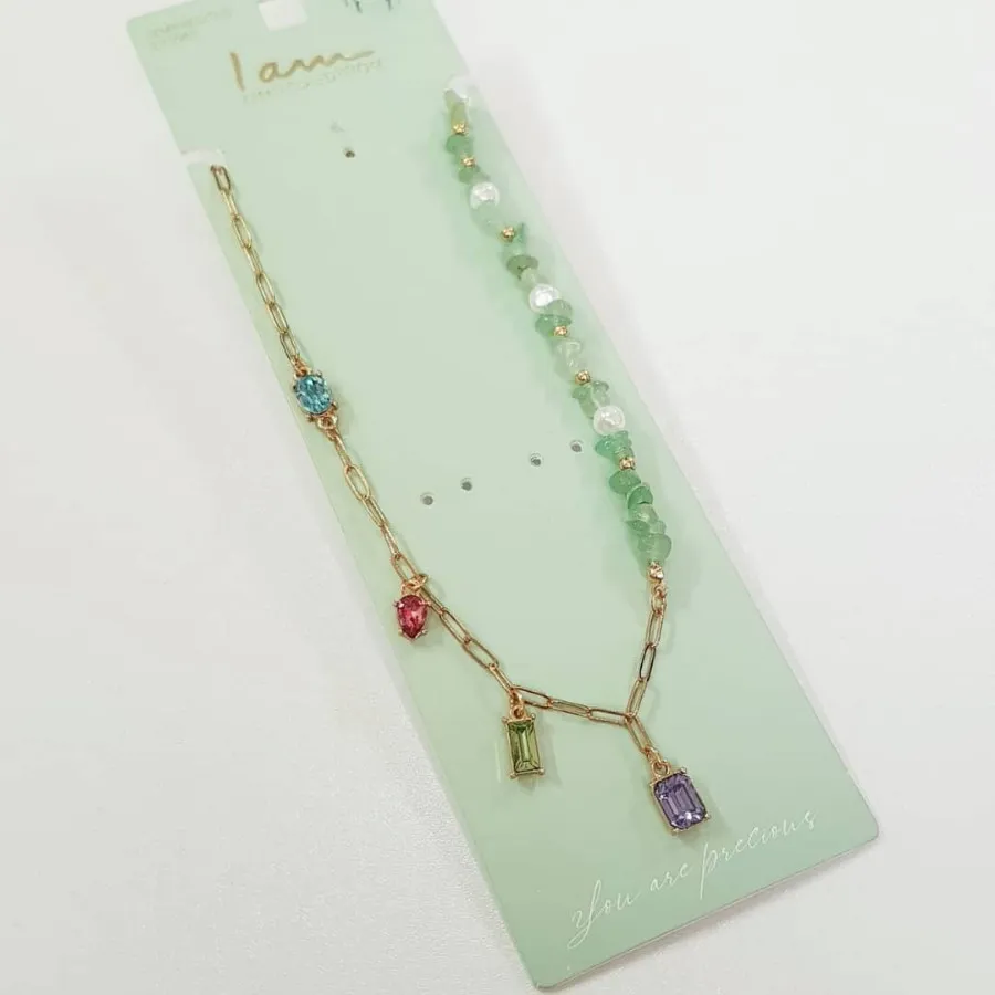 گردنبند سنگ آونتورین اصل