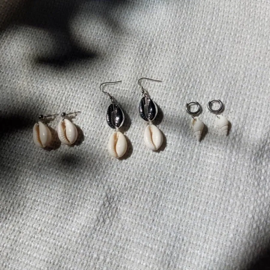 گوشواره صدفی ساحلی