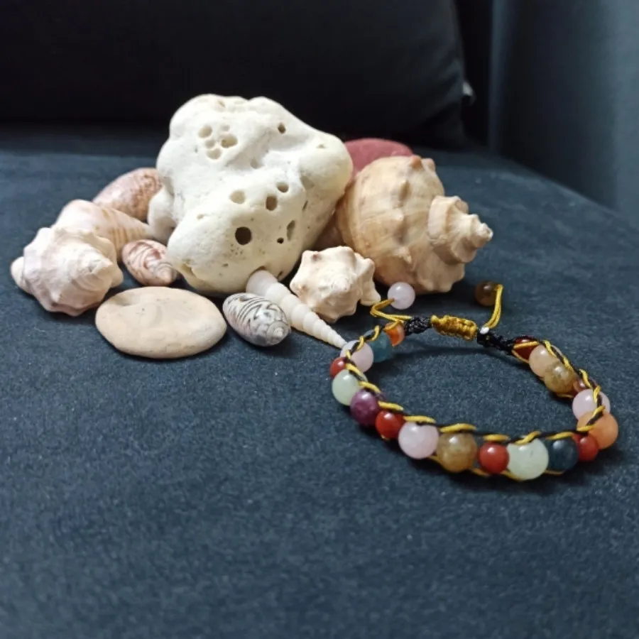 دستبند بافت و سنگ