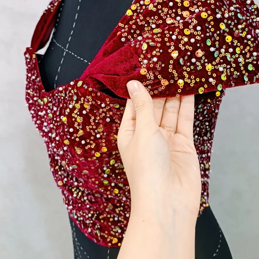 لباس مخمل برای مهمانی