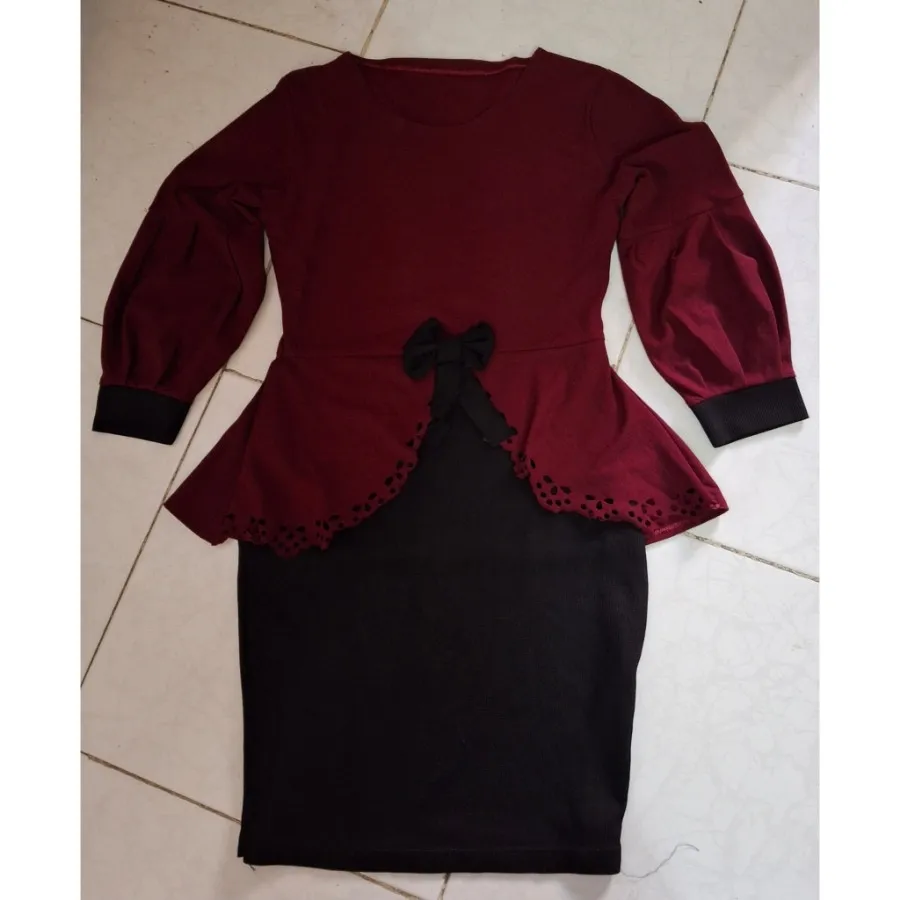 شومیز دامن سرهمی کوتاه