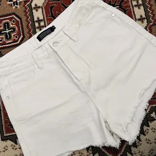 شلوارک جین سفید