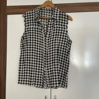 تاپ نخی چهارخونه