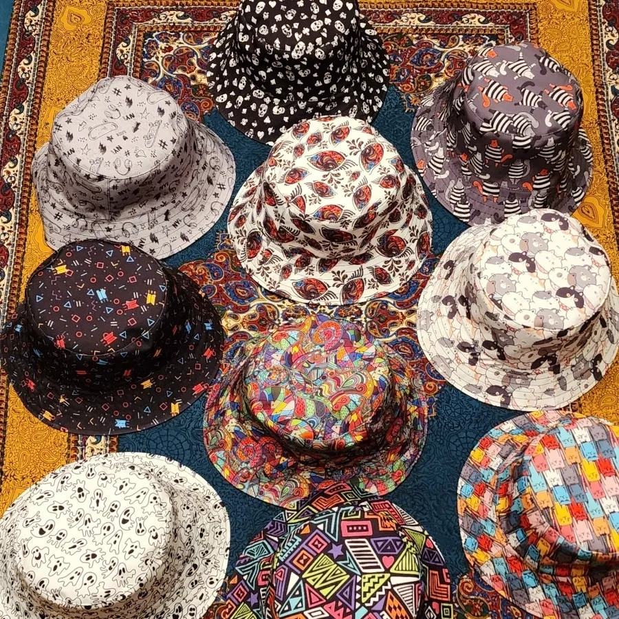 کلاه باکت پارچه ای دو رو