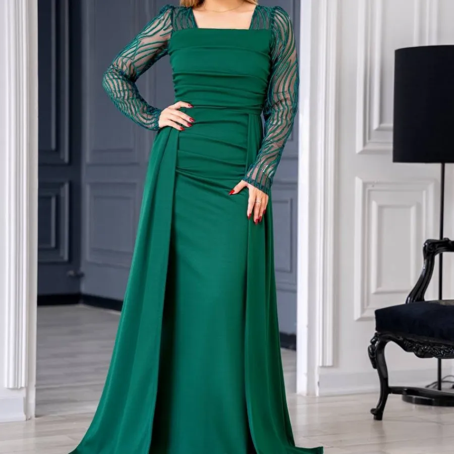 پیراهن مجلسی سبز