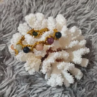 دستبند بافت و سنگ