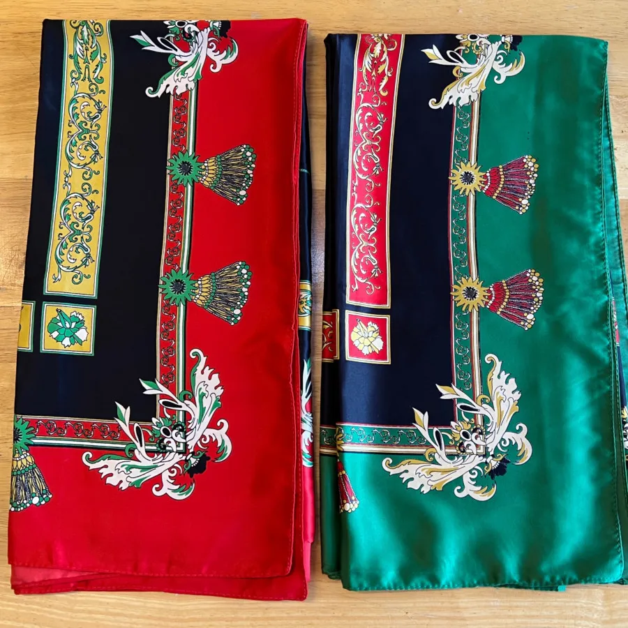 روسری ساتن زنجیری