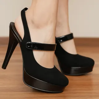 کفش پاشنه بلند مشکی