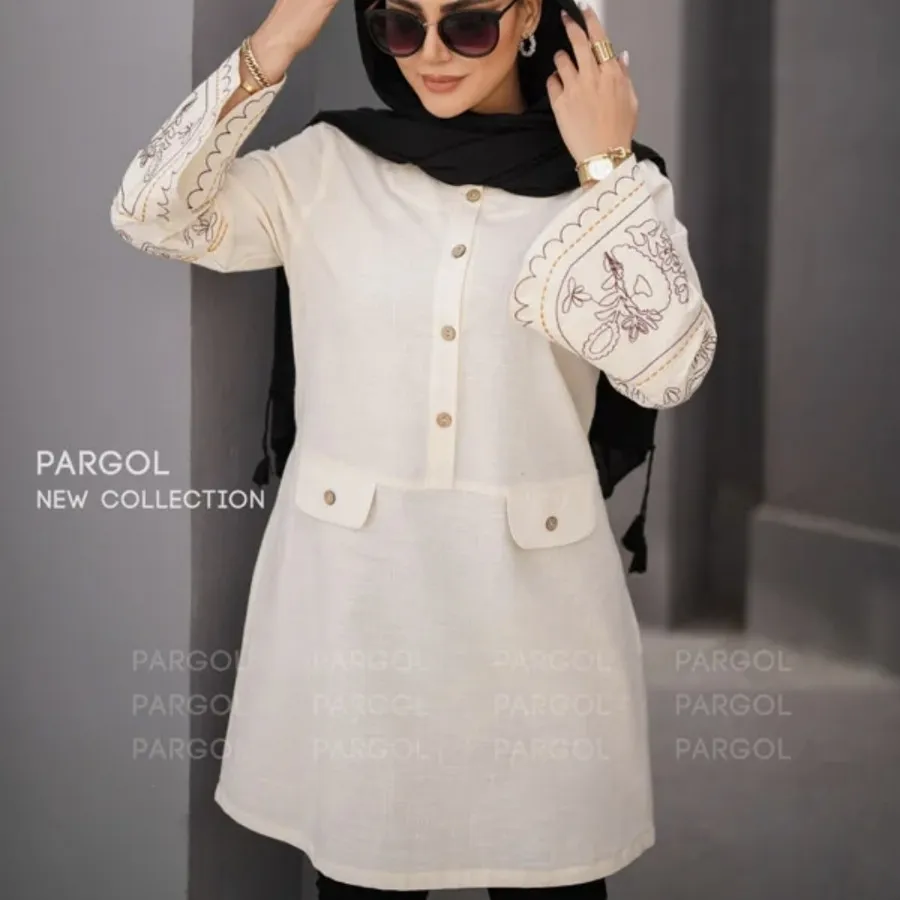 مانتو لینن کرمی