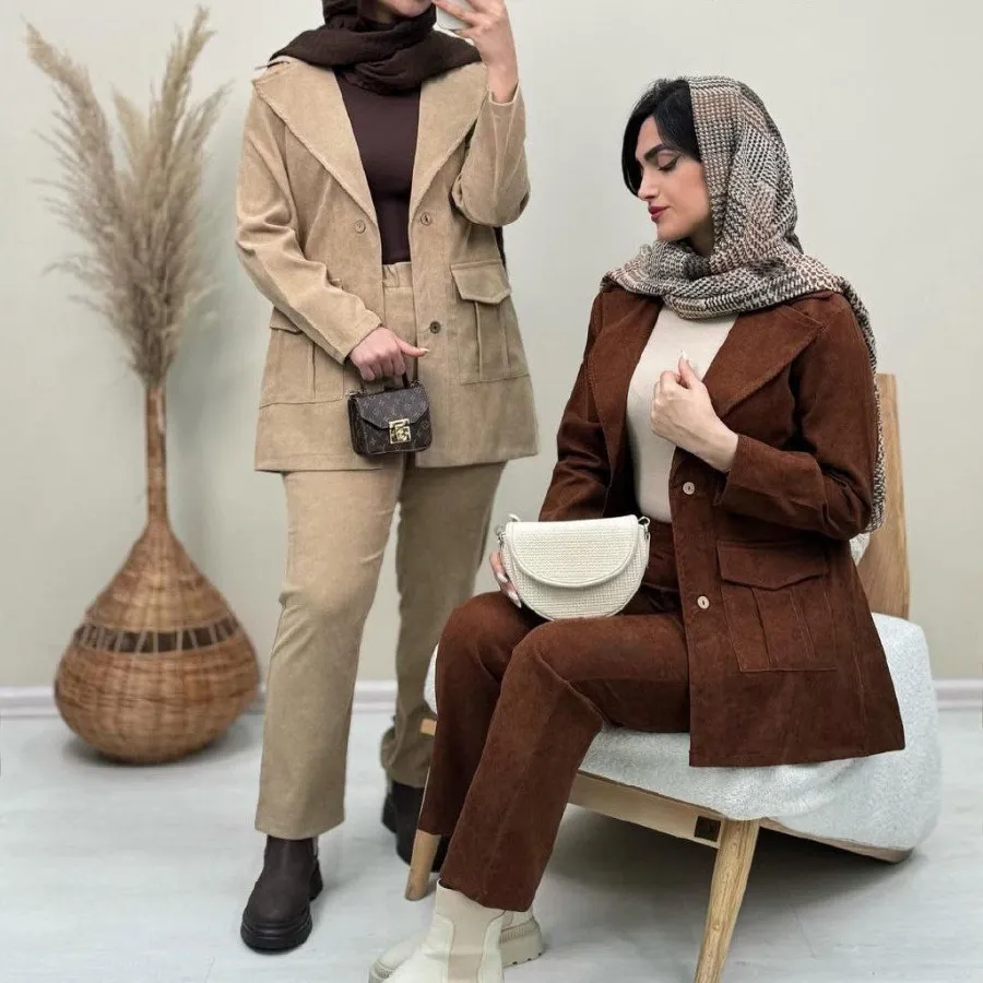 مانتو شلوار مخمل