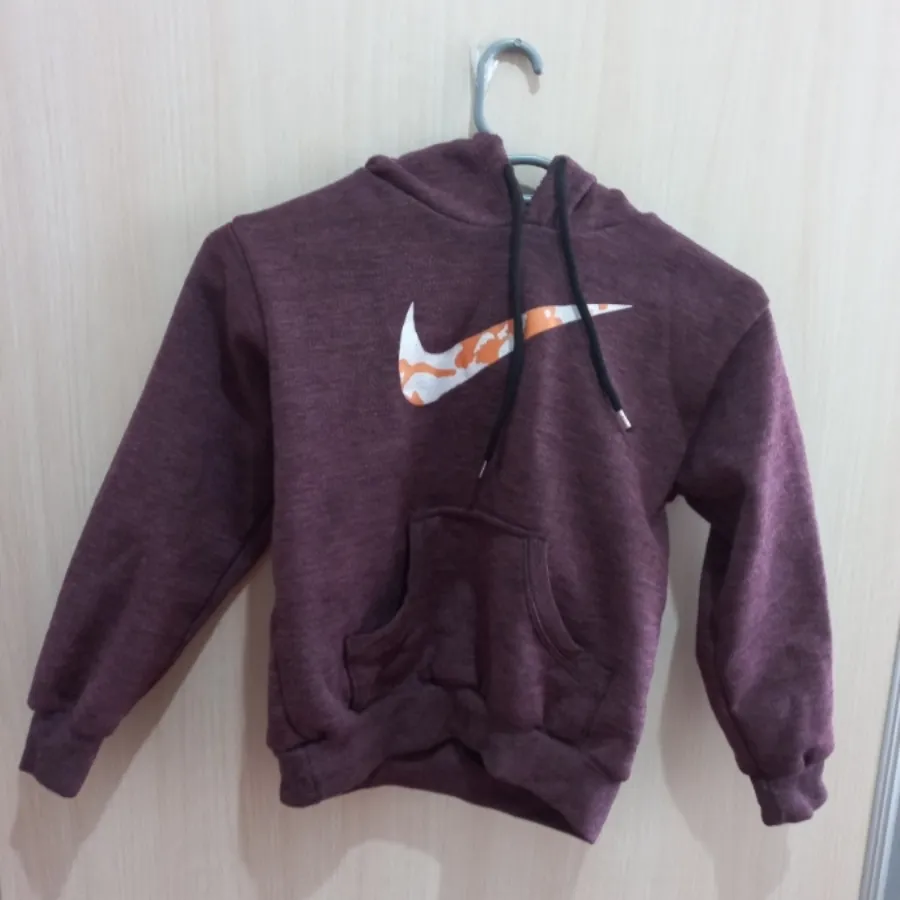 هودی بچه گانه رنگ سماقی