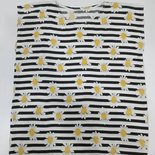 پیراهن نخی گل بابونه