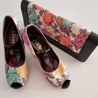 کیف کفش گل گلی