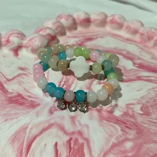 دستبند سنگی رنگی