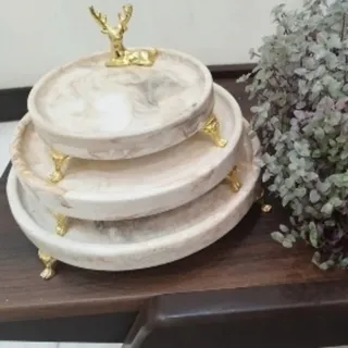 سینی پذیرایی سنگ مصنویی